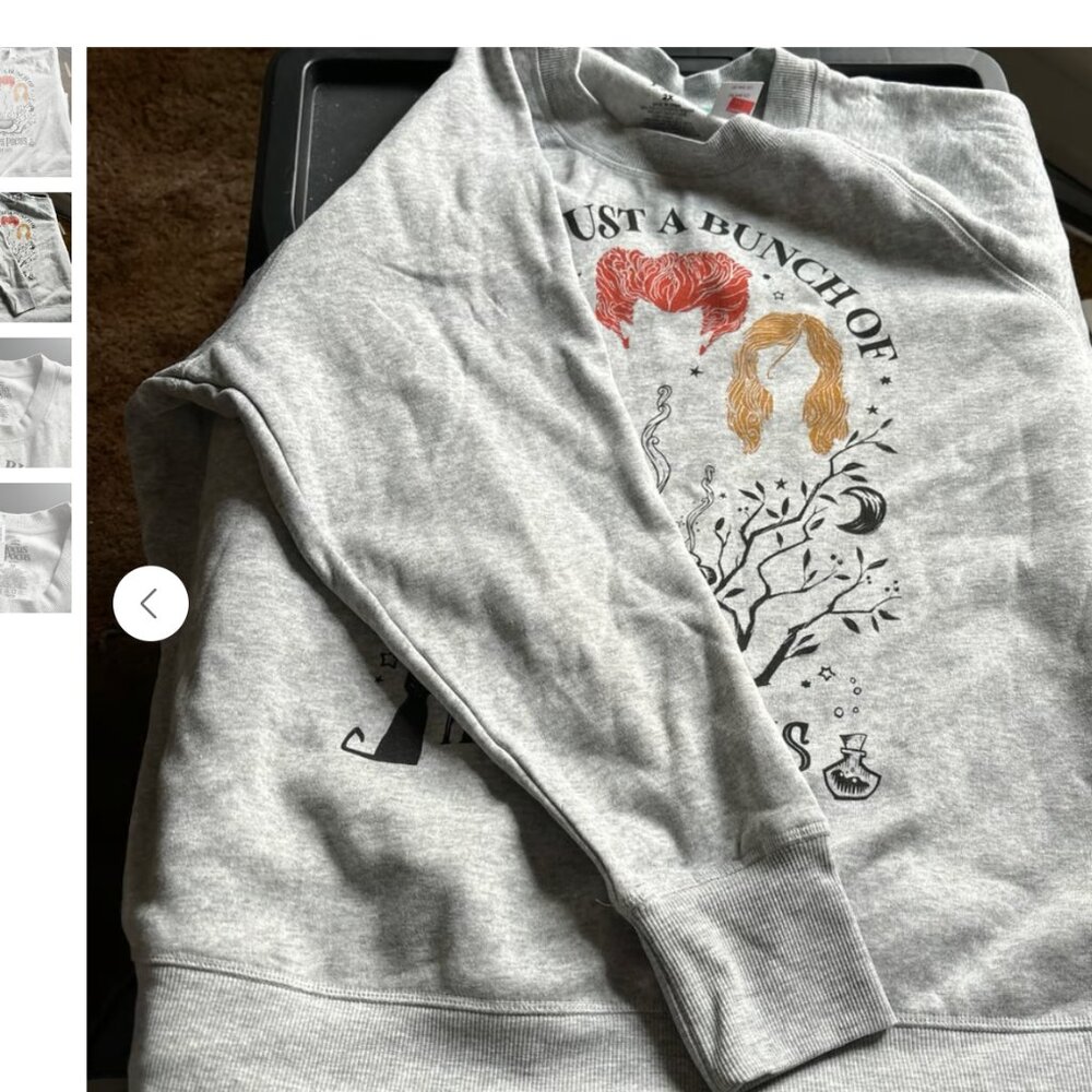 Hocus pocus crewneck sweatshirt 2xl - Picture 2 of 3
